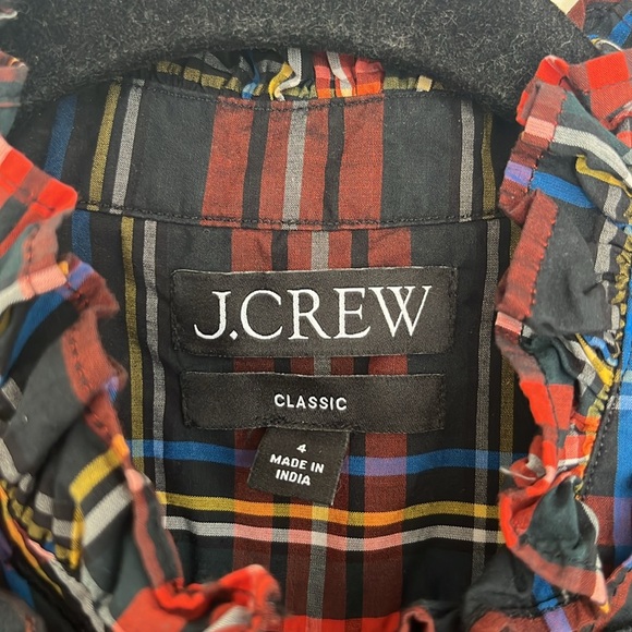 J.Crew Jeweled Button Popover Tunic in Stewart Tartan - Picture 8 of 12